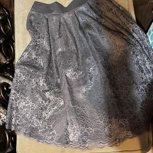 Gray lace skirt